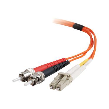 C2G LC-ST 50/125 OM2 Duplex Multimode PVC Fiber Optic Cable (LSZH)