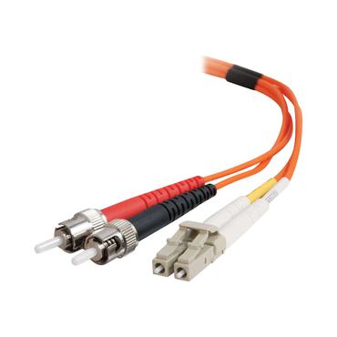 C2G LC-ST 50/125 OM2 Duplex Multimode PVC Fiber Optic Cable (LSZH)