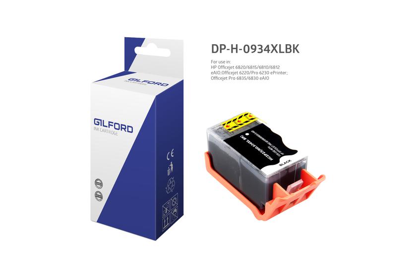 Gilford DP-H-0934XLBK bl&aelig;kpatron 1 stk Kompatibel Sort