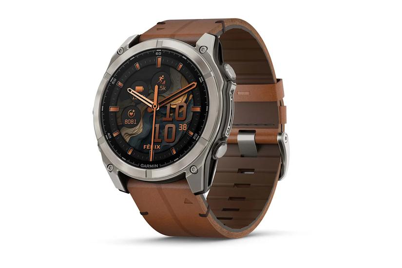 Garmin Fenix 8 3,56 cm (1.4") AMOLED 51 mm Digital 454 x 454 pixel Berøringsskærm Titanium Wi-Fi GPS (satellit)