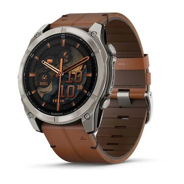 Garmin Fenix 8 3,56 cm (1.4") AMOLED 51 mm Digital 454 x 454 pixel Berøringsskærm Titanium Wi-Fi GPS (satellit)