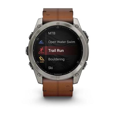 Garmin Fenix 8 3,56 cm (1.4") AMOLED 51 mm Digital 454 x 454 pixel Berøringsskærm Titanium Wi-Fi GPS (satellit)