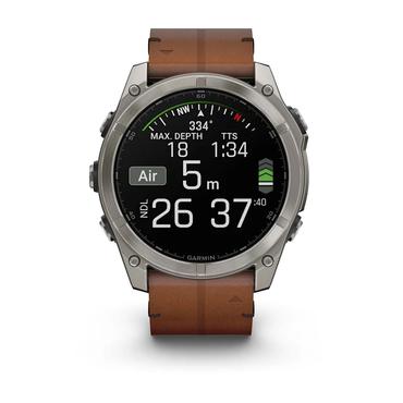 Garmin Fenix 8 3,56 cm (1.4") AMOLED 51 mm Digital 454 x 454 pixel Berøringsskærm Titanium Wi-Fi GPS (satellit)