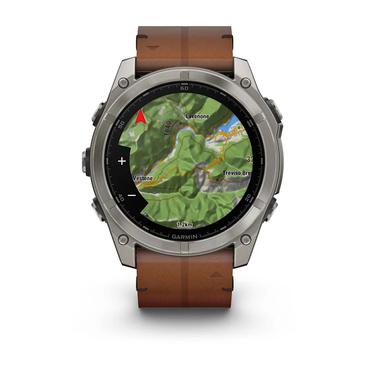 Garmin Fenix 8 3,56 cm (1.4") AMOLED 51 mm Digital 454 x 454 pixel Berøringsskærm Titanium Wi-Fi GPS (satellit)