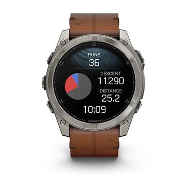 Garmin Fenix 8 3,56 cm (1.4") AMOLED 51 mm Digital 454 x 454 pixel Berøringsskærm Titanium Wi-Fi GPS (satellit)