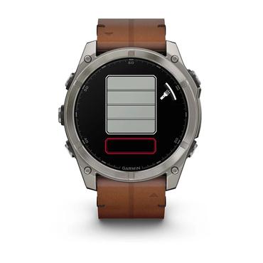 Garmin Fenix 8 3,56 cm (1.4") AMOLED 51 mm Digital 454 x 454 pixel Berøringsskærm Titanium Wi-Fi GPS (satellit)