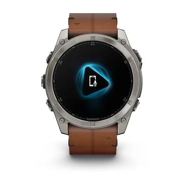 Garmin Fenix 8 3,56 cm (1.4") AMOLED 51 mm Digital 454 x 454 pixel Berøringsskærm Titanium Wi-Fi GPS (satellit)