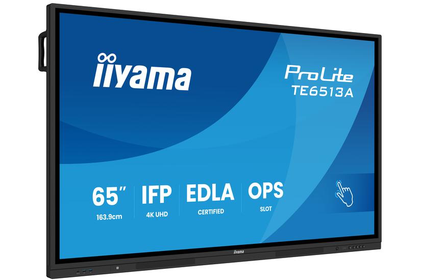iiyama Interaktivt whiteboard - 64.5" - 40 beröringspunkter - 2x HDMI - Svart - 2x LAN