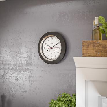 Mebus 19453 V&aelig;g- og bordur Digitalt ur Rund Sort, Hvid