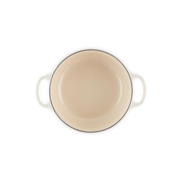 Le Creuset Signature Roaster round 22cm Meringue creme (21177227164430)