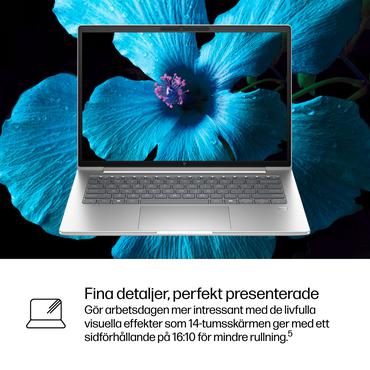 HP EliteBook 6 G1i AI Intel Core Ultra 5 225U Laptop 35,6 cm (14") WUXGA 24 GB DDR5-SDRAM 512 GB SSD Wi-Fi 7 (802.11be) Windows 11 Pro AI PC Sølv