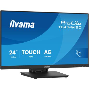 iiyama ProLite T2454MSC-B3AG computersk&aelig;rm 60,5 cm (23.8") 1920 x 1080 pixel Fuld HD LED Ber&oslash;ringssk&aelig;rm Multibruger Sort
