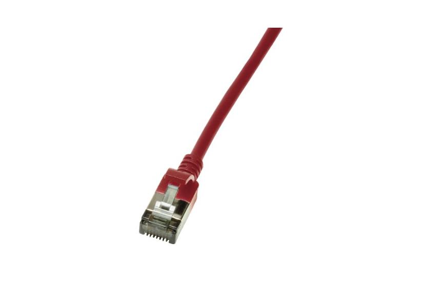 LogiLink Slim U/FTP netværkskabel Rød 0,5 m Cat6a U/FTP (STP)