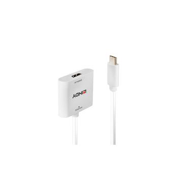 Lindy 43339 videokabel adapter 0,1 m USB Type-C HDMI Hvid