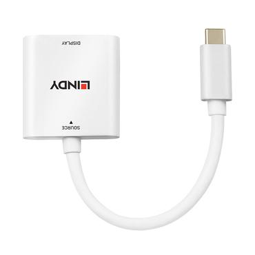 Lindy 43339 videokabel adapter 0,1 m USB Type-C HDMI Hvid