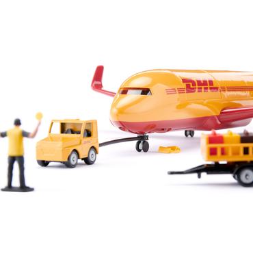 Siku DHL cargo aircraft with accessories Luftfartøj Formonterede