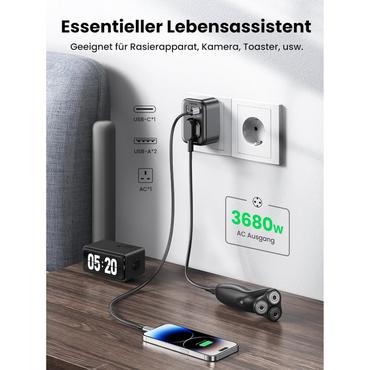 UGREEN Wall charger 30W (2xUSB/USB C/AC) / adapter EU