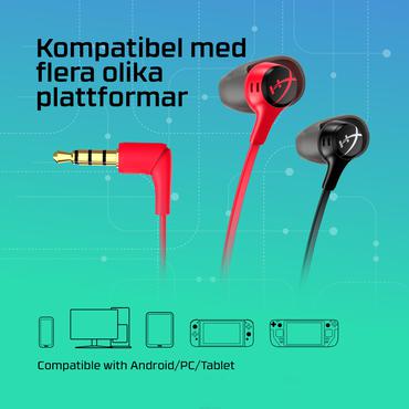 HyperX Cloud Earbuds II - øreproptelefoner med mik.
