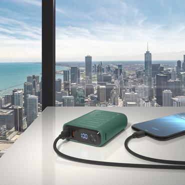 RealPower PB-10000C PD+ 10000 mAh Mørkegrøn