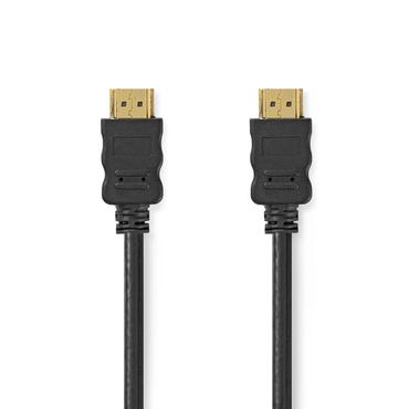 Nedis 3m Highspeed HDMI Kabel mit Ethernet, Schwarz, 4K, 3D und Deep Color