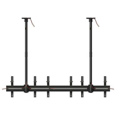 Multibrackets M Ceiling Mount Pro MBC3X1U monteringssats - för 3 LCD-bildskärmar - svart