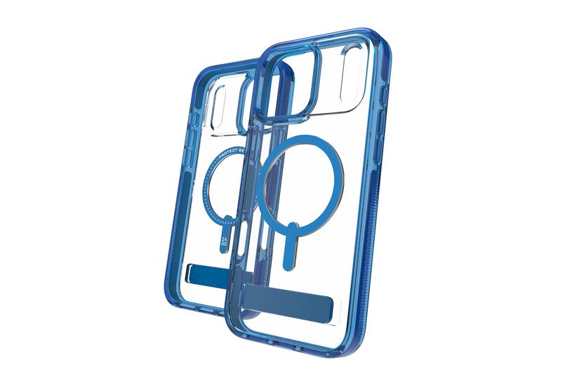 ZAGG Santa Cruz Snap Kickstand mobiltelefon etui 17,5 cm (6.9") Cover Bl&aring;, Transparent