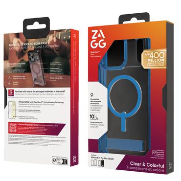 ZAGG Santa Cruz Snap Kickstand mobiltelefon etui 17,5 cm (6.9") Cover Bl&aring;, Transparent