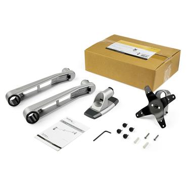 StarTech.com Wall Mount Monitor Arm, Articulating Ergonomic VESA Wall Mount Monitor Arm, 20" (52cm) Long , Single 34" Display up to 30.9lb/14kg, Swivel/Tilt/Rotate, Adjustable Screen Mount - Cable Management clips (ARMWALLDSLP) konsol - justerbar arm - f&ouml;r LCD-display - silver