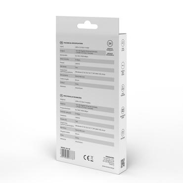 Savio AK-57 USB-A - 3 x USB-A HUB with RJ-45 Gigabit Ethernet adapter  5000 Mbit/s  grey