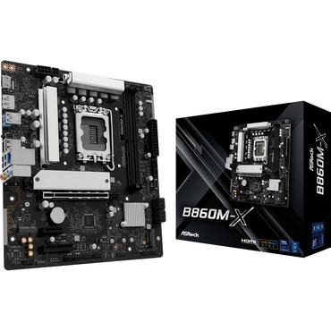 ASRock B860M-X - moderkort - micro ATX - LGA1851-uttag - B860