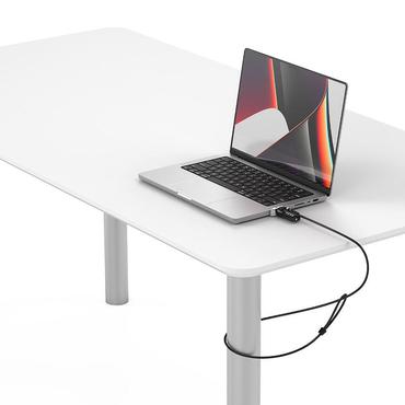 Compulocks Ledge Lock Adapter for MacBook Pro 14" M1, M2 & M3 with Combination Cable - adapter f&ouml;r s&auml;kerhetsl&aring;surtag