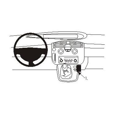 Brodit ProClip Angled mount - beslag til montering