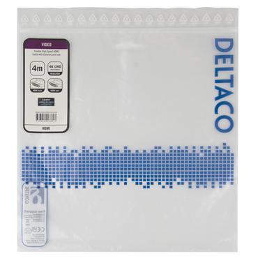 DELTACO HDMI-kabel med Ethernet - 4 m