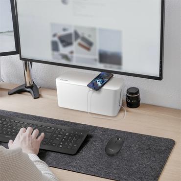 LogiLink KAB0078 kabelorganisator Universel Kabelboks Hvid 3 stk