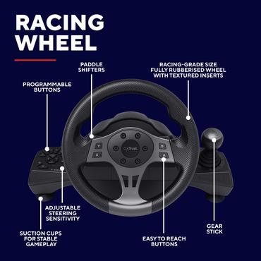 Trust GXT 289 Movi Movi - rat og pedalsæt - kablet