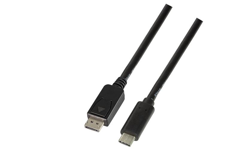LogiLink UA0336 videokabel adapter 3 m USB Type-C DisplayPort Sort