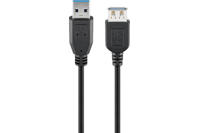 goobay - USB-f&ouml;rl&auml;ngningskabel - USB typ A till USB typ A - 3 m