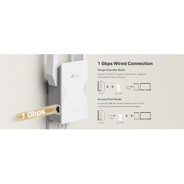 TP-LINK Forlænger - Netværksgentager, Access Point - 1x Ethernet-porte - Hvid