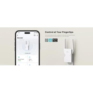 TP-LINK Forlænger - Netværksgentager, Access Point - 1x Ethernet-porte - Hvid
