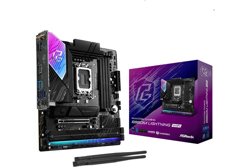 ASROCK B860M Lightning WiFi LGA1851 DDR5 mATX MB