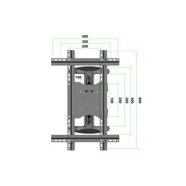 Multibrackets M VESA Extension Kit Full Motion komponenter til montering - for fladt panel - sort