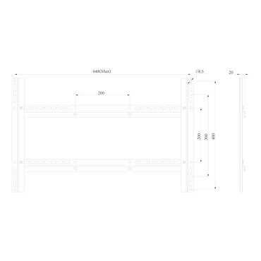 Multibrackets M VESA Extension Kit Full Motion komponenter til montering - for fladt panel - sort