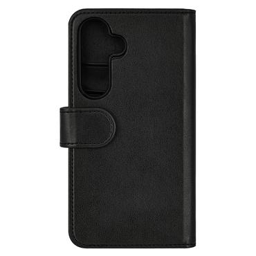 Essentials Samsung Galaxy S25 PU wallet, detachable, 3 cards, black
