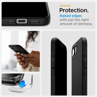 Spigen Liquid Air mobiltelefon etui 15,5 cm (6.1") Cover Sort