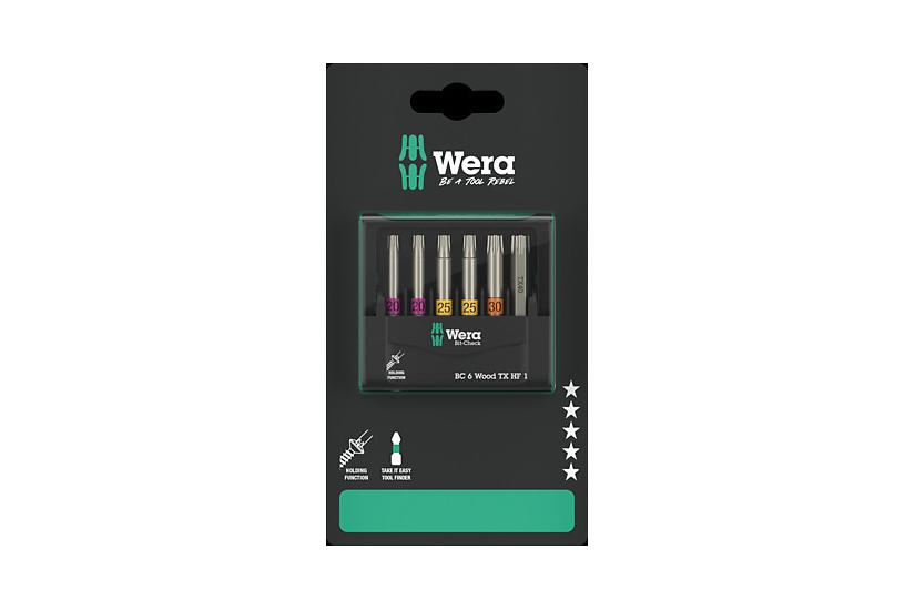 Wera Bit-Check 6 Wood TORX HF 1 SB