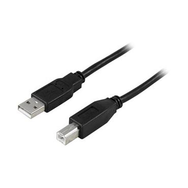 DELTACO USB-230S - USB-kabel - USB till USB typ B - 3 m