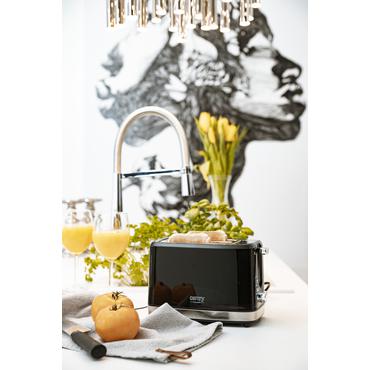 Camry Premium CR 3218 brødrister 6 2 skive(r) 900 W Sort, Sølv