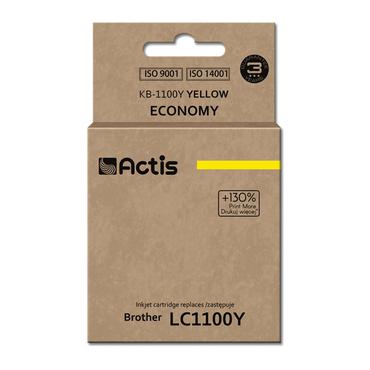 Actis KB-1100Y blæk (erstatning Brother LC1100Y/980Y; Standard; 19 ml; gul)