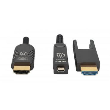 Manhattan 355513 HDMI-kabel 20 m HDMI Type A (Standard) HDMI Type D (Micro) Sort