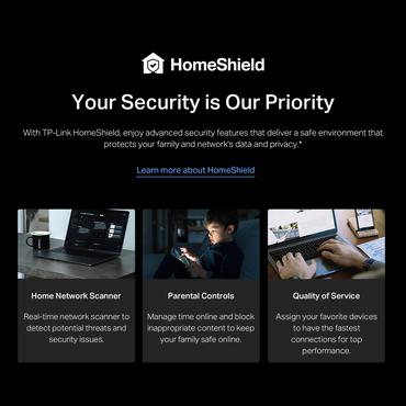 TP-Link Archer BE220 tr&aring;dl&oslash;s router Gigabit Ethernet Dual-band (2,4 GHz / 5 GHz) Sort